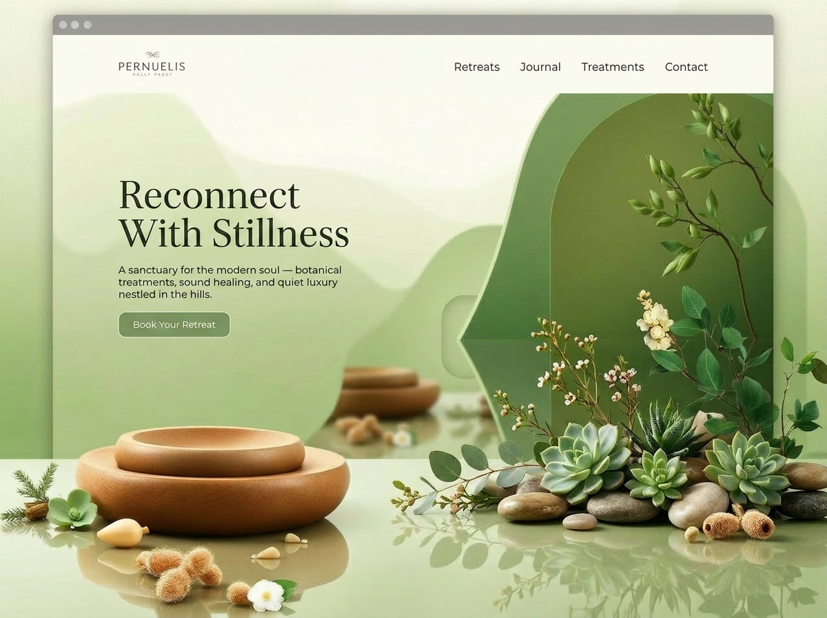 Solace — Wellness Retreat / 2026 website case study